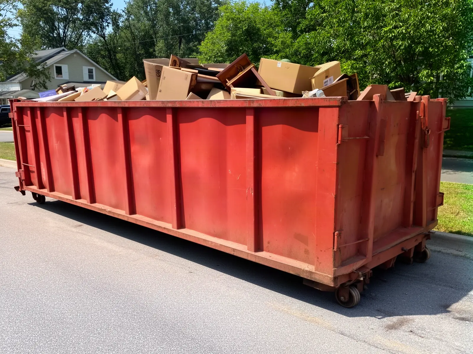 Roll-off dumpster from La Mirada Dumpster Rental LLC in Waco, TX